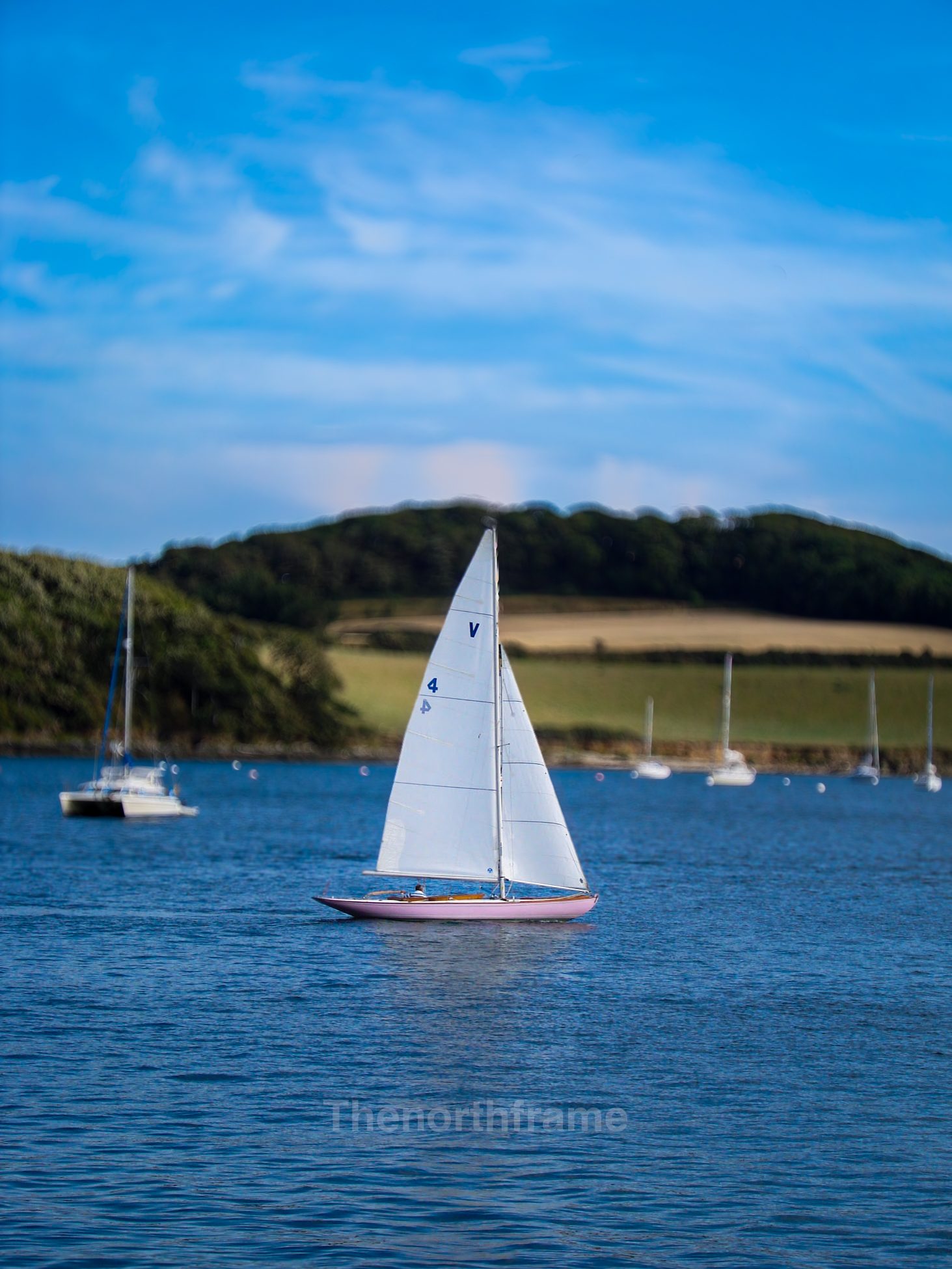 Moored Sailboat